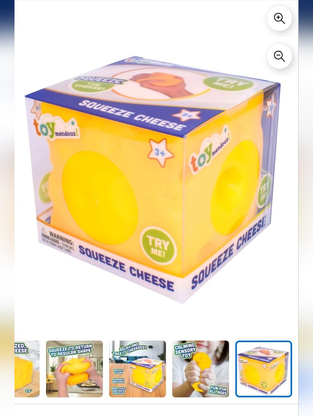 Giant Yellow Cheese Squishy
